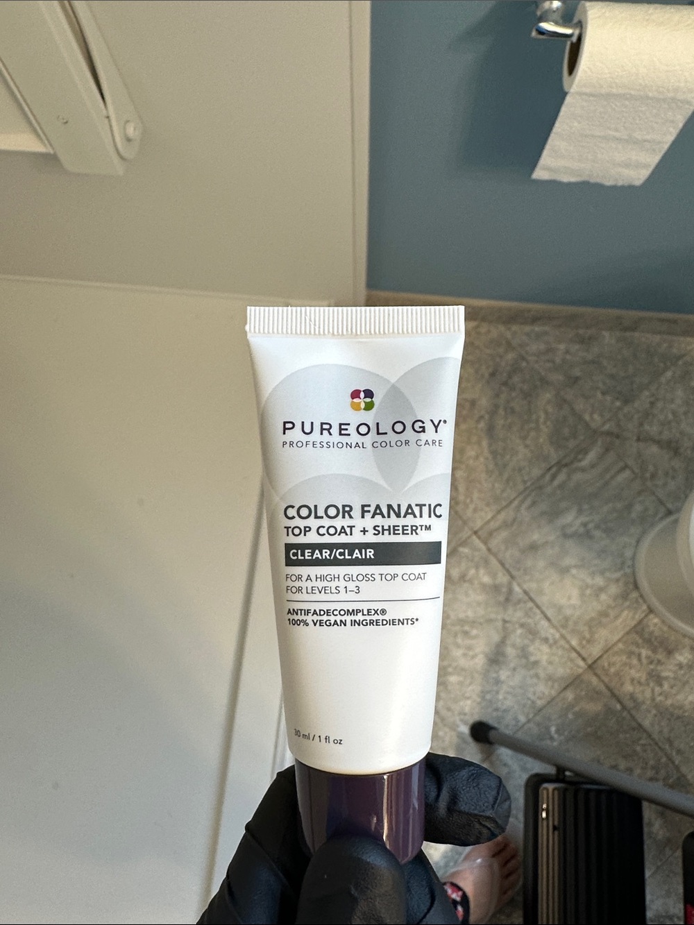 Pureology Color Fanatic Top Coat + Sheer — White & Purple Accent